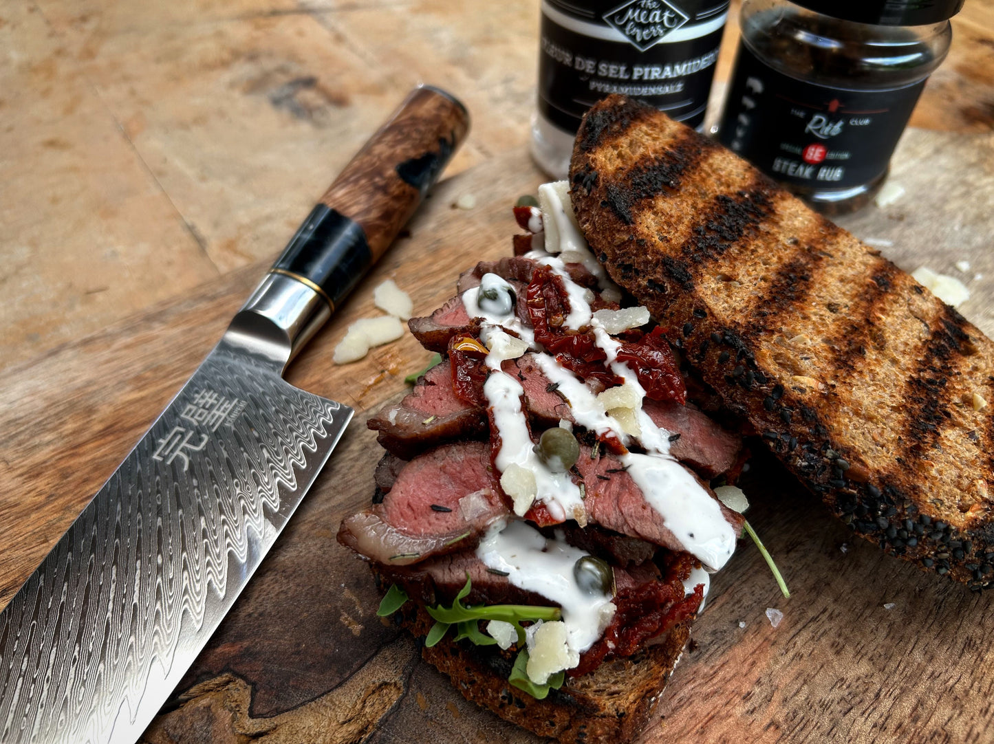 Santoku 67 laags damascus Kanpeki