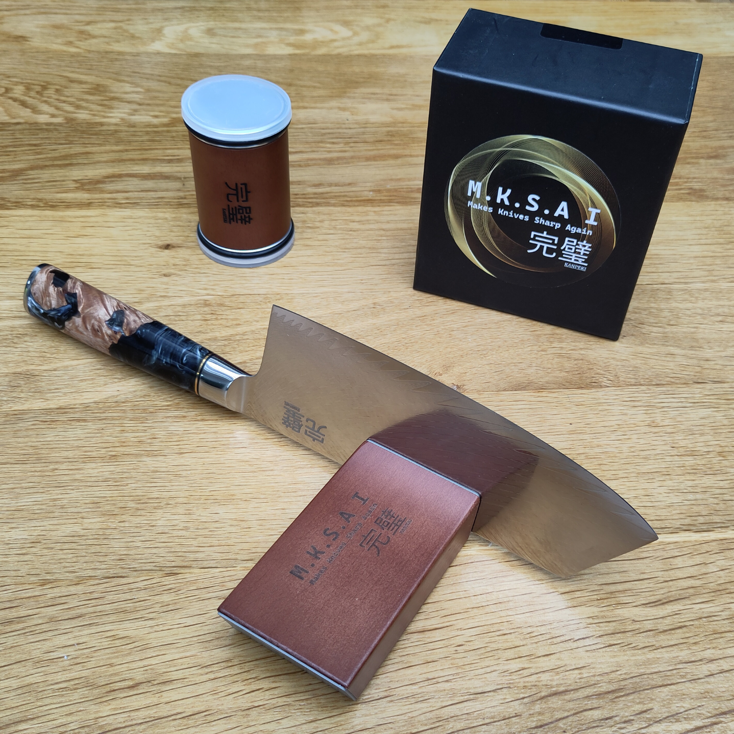 Kanpeki Rollende Messenslijper – Premium Diamant &amp; Keramisch | Incl. 600 en 1000 Korrel