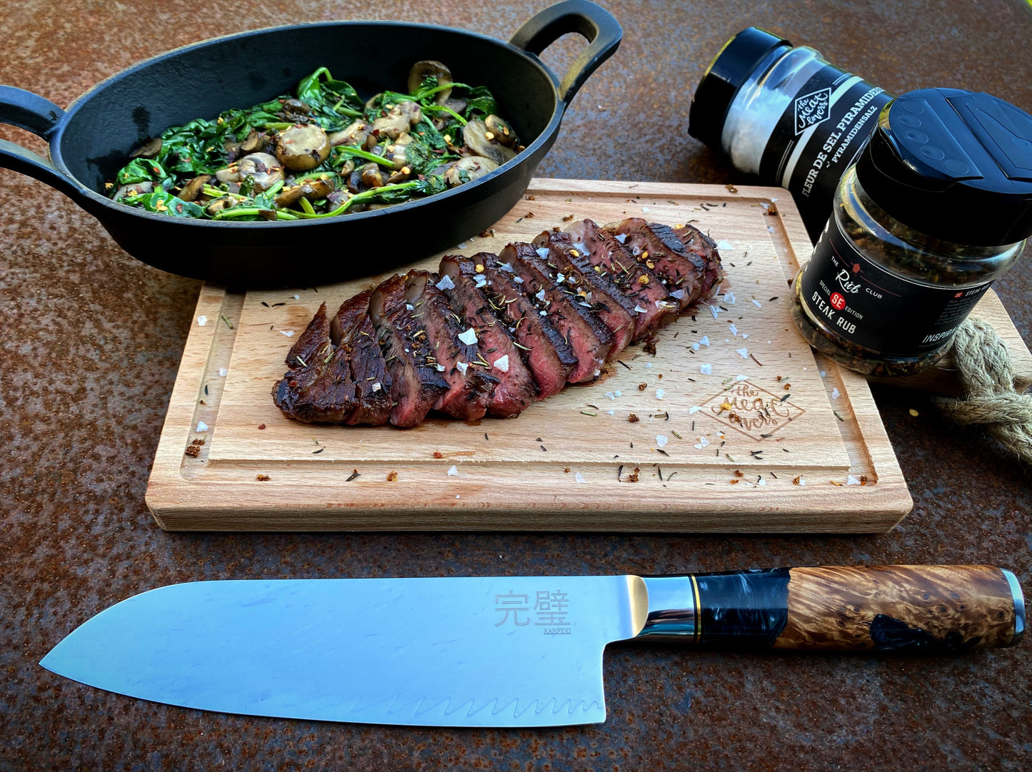 Santoku 67 laags damascus Kanpeki