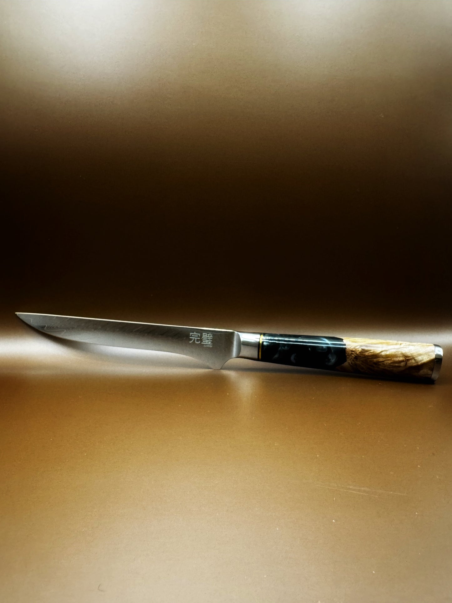 Kanpeki Uitbeenmes – 15 cm Damascus VG10, 61 HRC