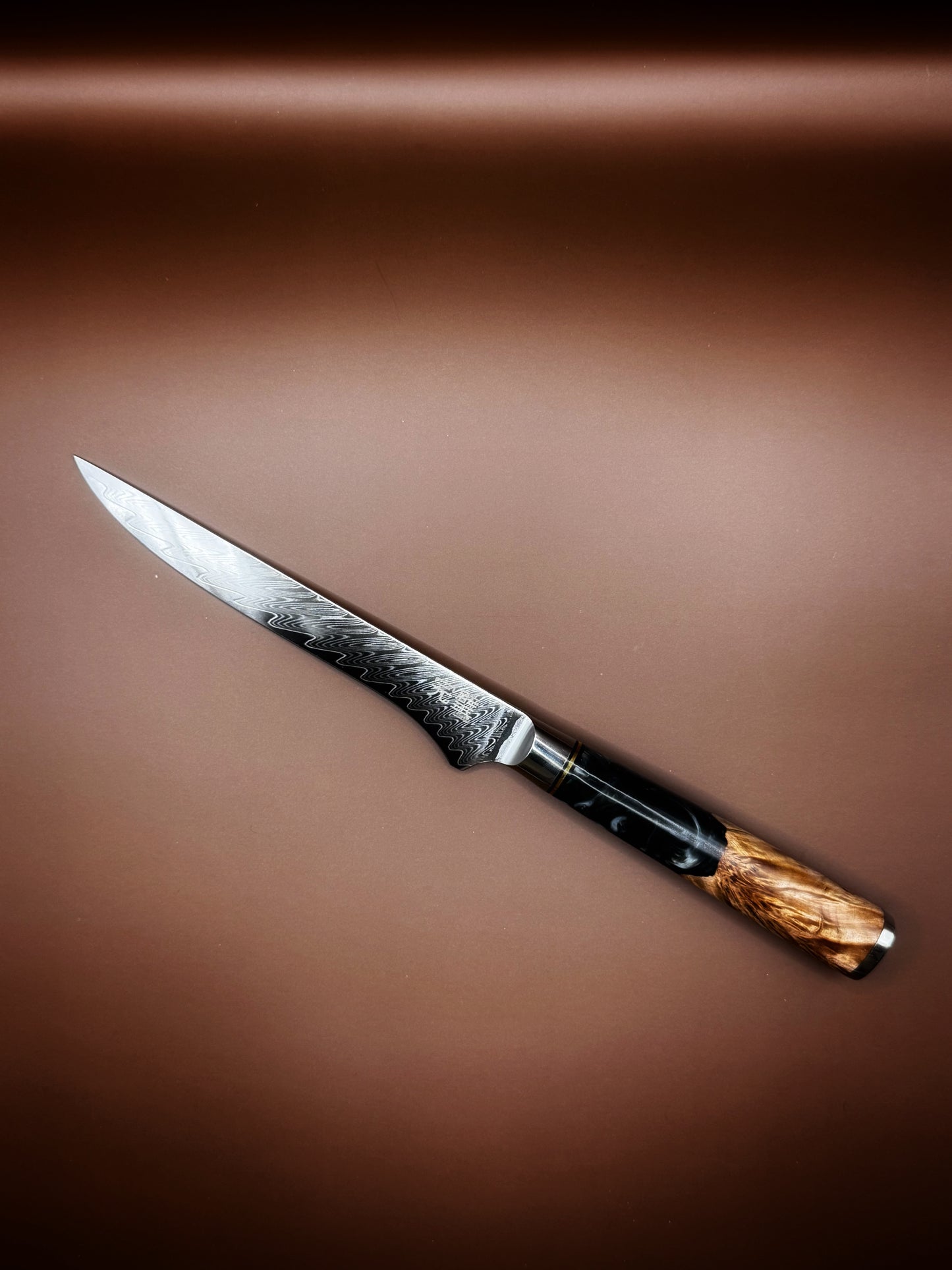 Kanpeki Uitbeenmes – 15 cm Damascus VG10, 61 HRC